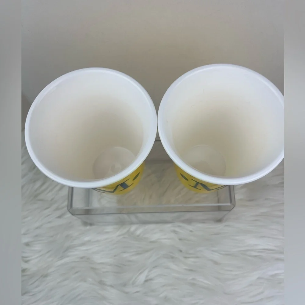NEW Double Wall Insulated Party Cups Set of 2 Monogrammed “M” Reusable Beer Pong